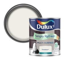 Image of Dulux Simply Refresh Multi Surface Paint, All Shades, Eggsgell 750 ml