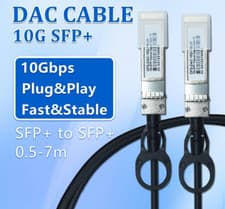 Image of For Cisco 10Gbps SFP+ to SFP+ DAC  Direct Attach Copper Twinax 1m Cable