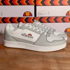Image of Ellesse Unisex Trainers Nole Cupsole White Grey UK 7 NEW RRP £69.99