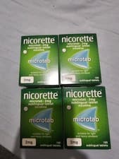 Image of Nicorette Microtab 2mg Original 100 Tabs - 4 Boxes