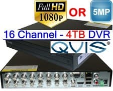 Image of OYN-X or QVIS CCTV DVR- Viper DVR 2MP or 5MP 8 or 16 Channel 4-In-1 with 1TB-4TB