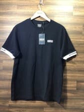 Image of Barbour Int’l Black “Heim” Pique Cotton Logo Relaxed Fit T Shirt Top Size M BNWT