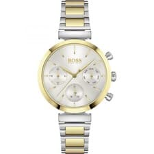 Image of HUGO BOSS WOMENS FLAWLESS WATCH HB1502550 SILVER DIAL - WARRANTY - RRP 279.00