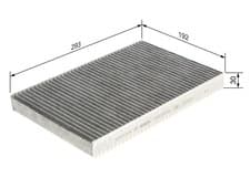 Image of BOSCH Filter cabin air for IVECO 3,0 2,3 2994769
