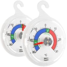 Image of Fridge Thermometer and Freezer Thermometer- Pack of 2 Food Temperature -IN-168