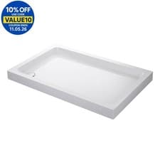 Image of Mira Flight Shower Tray Rectangular Deep Profile Stone Resin Waste 1200 x 760mm