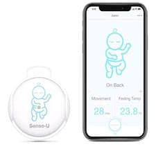 Image of Sense-U Baby Monitor - Breathing Temperature & Rollover Monitor Alerts