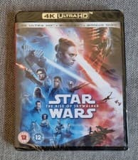 Image of 4K Ultra HD + Blu Ray Star Wars The Rise of Skywalker New Sealed 3 Disc
