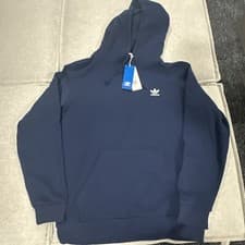 Image of Adidas Originals Essential Men's Hoodie Athletic Navy Sweatshirt NWT