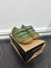 Image of Start Rite Shoes Boys/ khaki Dino Nubuck/leather/Dinosaur Infant Uk 4.5