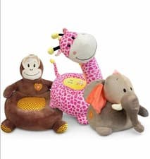 Image of Child Kids Plush Sofa Seat Soft Chair Toddlers Armchair Cushion Gifts Dinosaur