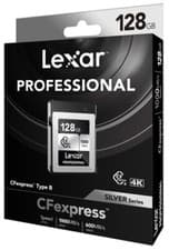 Image of Lexar 128GB CFexpress TYPE B Professional 1750MB/s SILVER PRO memory card (UK)