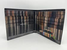 Image of PAUL SMITH Mini Stripe multi stripe Billfold Leather Wallet