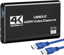 Image of DIGITNOW 4K Audio Video Capture Card, USB 3.0 HDMI Video Capture Device Full HD