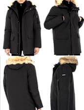 Image of SCHOTT NYC NELSON20 WINTER HDD PARKA COAT*SIZE-L(NICE M FIT)*ANTHRACITE*RRP-£225