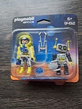 Image of playmobil 9492 astronaut and robot figure pack brand new sealed box