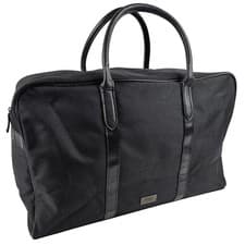 Image of Hugo Boss Mens Black Travel Duffel Bag Gym Weekend Holdall