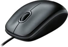 Image of Logitech B100 Wired USB Mouse, 3-Buttons, Optical Tracking, Ambidextrous PC / Ma