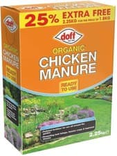 Image of Doff Organic Chicken Manure Garden Fertiliser Plant Compost Plant Feed 2.25kg