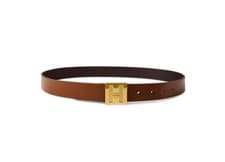 Image of Hugo boss Womens Karlie Leather Belt Brown 75cm (fits 26” ) RRP £89