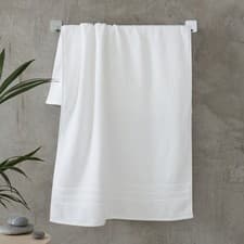 Image of Catherine Lansfield Zero Twist 100% Micro Yarn Cotton Bath Sheet, 2 Pack