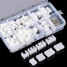 Image of 250pcs 2 3 4 Pin Terminal Housing PCB-Header Connector Wire cable 2.54mm Pitch