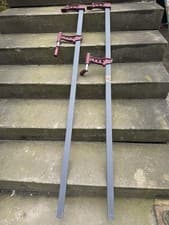 Image of PIHER MAX CLAMPS VERY HEAVY DUTY SET PAIR MADE IN SPAIN 150 Mm Max LONG OPEN