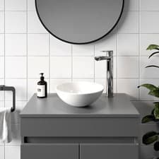 Image of Countertop Basin White - 280 x 280mm Ceramic Bathroom Modern