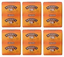 Image of Wrights soap coal tar 100g bar traditional antiseptic all skin types 4x bars