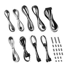 Image of CableMod Classic ModMesh C-Series Corsair White and Black Cable Kit