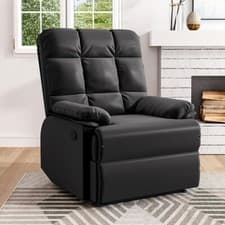 Image of LIFELOOK Recliner Chair Faux Leather Armchair Lounge Home Cinema Sofa Extra Soft