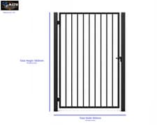 Image of Gates Metal Gate Garden Door Driveway Side Security Bi Fold Fence Window Gates