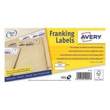 Image of Avery Franking Label 140x38mm 2 Per Sheet White (Pack of 1000) FL01 - FL01