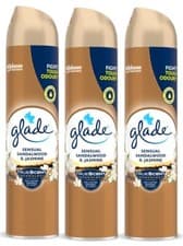 Image of 3 x Glade Aerosol Air Freshener 300ml -Sensual Sandalwood & Jasmine