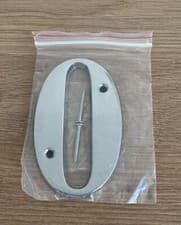 Image of Large Polished Chrome Door Number 75mm - number 0