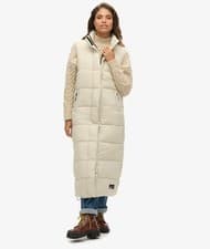 Image of Superdry Hooded Ripstop Longline Gilet Size 10