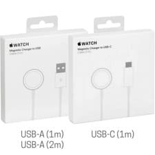 Image of GENUINE APPLE WATCH MAGNETIC CHARGING CABLE CHARGER | USB-A USB-C 1m 2m | RETAIL