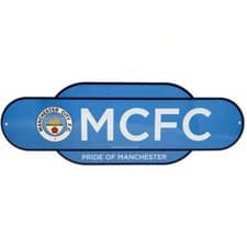 Image of Manchester City FC Established Metal Sign