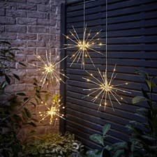 Image of 4x Christmas Tree Star Lights Battery Operated Hanging Window Wall Xmas Light