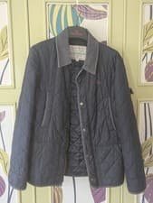 Image of BRAND NEW V573 WOMENS JACK WILLS NAVY BLUE ZIP & SNAP FASTEN JACKET UK M