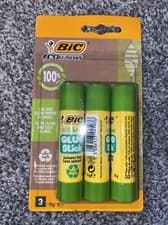 Image of BIC ECOlutions Glue Stick - 8g Pack of 3