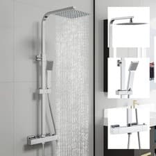 Image of Chrome Bathroom Shower Thermostatic Shower (£5 for a 2-year warranty included)