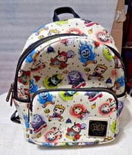 Image of NWT Loungefly Disney Villains Pop Tattoo AOP Mini Backpack Bag Cruella Hades