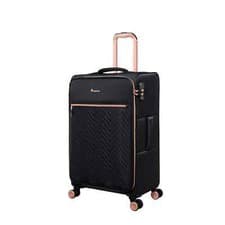 Image of IT Luggage Lux Lite Bewitching Black Medium 71cm Suitcase 8 Wheel 2.6kg