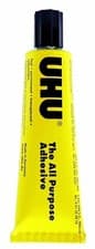 Image of UHU ALL PURPOSE GLUE 60ml SIZE TUBES STRONG CLEAR ADHESIVE uk stock free post