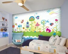 Image of 3D Colorful World N09512 Wallpaper Wall Mural Removable Self-adhesive Sticker