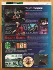 Image of 2000 Summoner/Silent Scope PS2 PREVIEW Print Ad/Poster Authentic Video Game Art