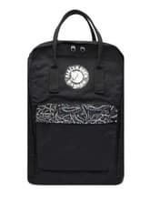 Image of FJALLRAVEN KANKEN ART PLUS BACKPACK DARKWOODS VARIETY PATTERN BLACK MULTICOLOR