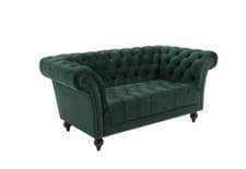 Image of Birlea Chester 2 Seater 3 Seater Green,Grey and Midnight Blue Upholstered Sofa
