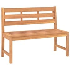Image of Garden Bench Outdoor Bench Seat Patio Park Bench Chair Solid Wood Teak vidaXL